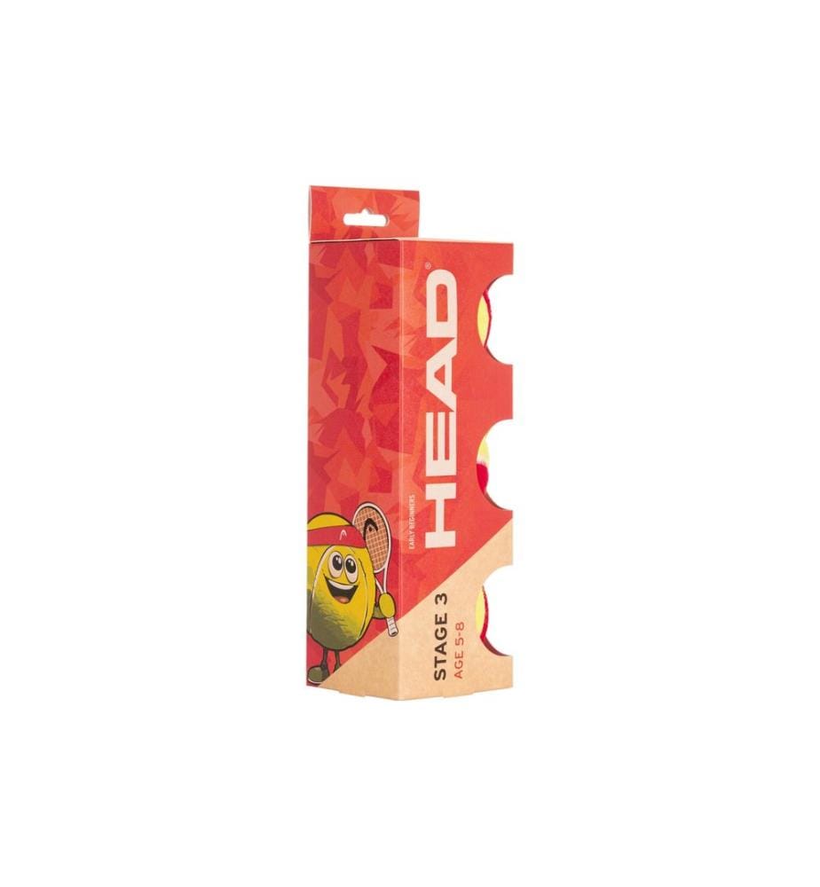 HEAD - Balles de tennis Stage 3 Lot de 3