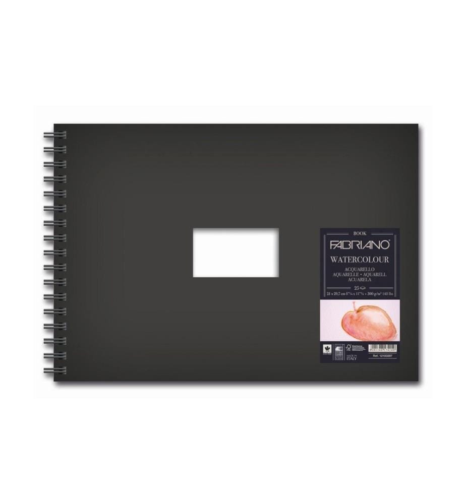 FABRIANO - Bloc aquarelle Livre spirale A4, 25 feuilles
