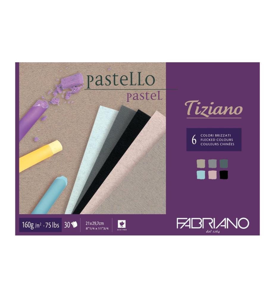 FABRIANO - Bloc à dessin Pastello Flecked A4, 30 feuilles