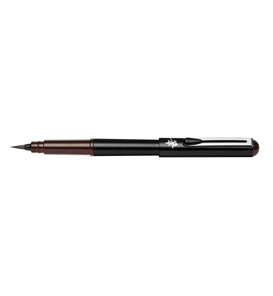 PENTEL - Brushpen Stylo brosse de poche Sépia