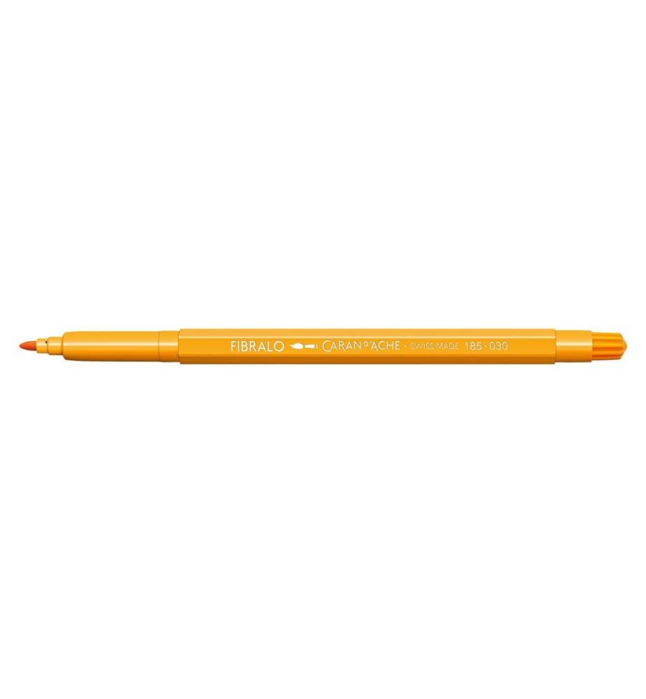 CARAN D'ACHE - Crayon feutre Fibralo 1 pièce, Orange