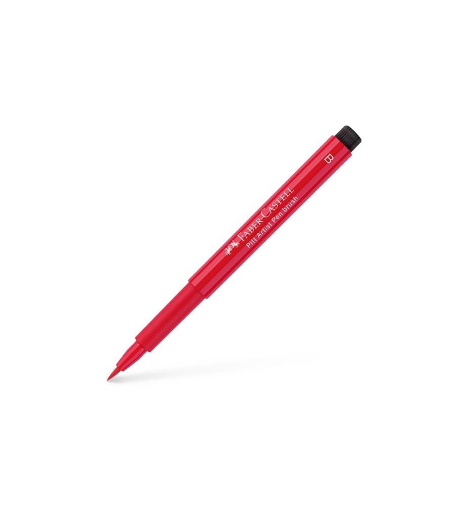 Faber-Castell Crayon à encre de Chine Pitt Artist Pen B Rouge géranium