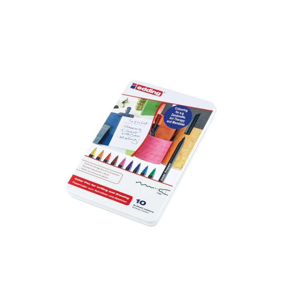 EDDING - Feutres de coloriage 1200 10 pièces, Multicolore