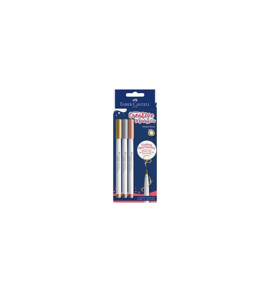 Faber-Castell Marqueur Creative Gofa Brush Lot de 3