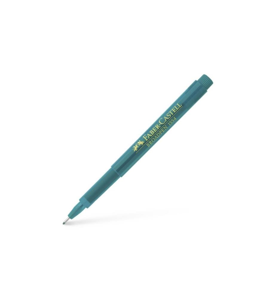Faber-Castell Fineliner Broadpen 1554 0.8 mm, Turquoise