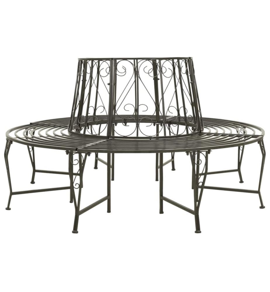 Banc circulaire de jardin 160 cm Acier
