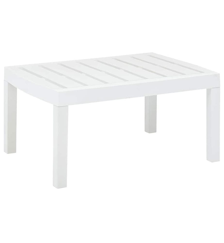 Table de jardin Blanc 78x55x38 cm Plastique