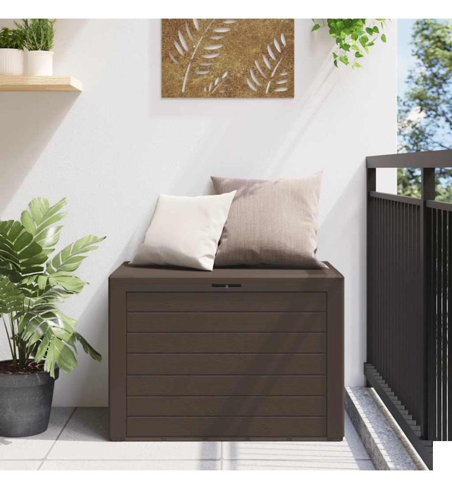 Boîte de rangement de jardin Marron 78x44x55 cm