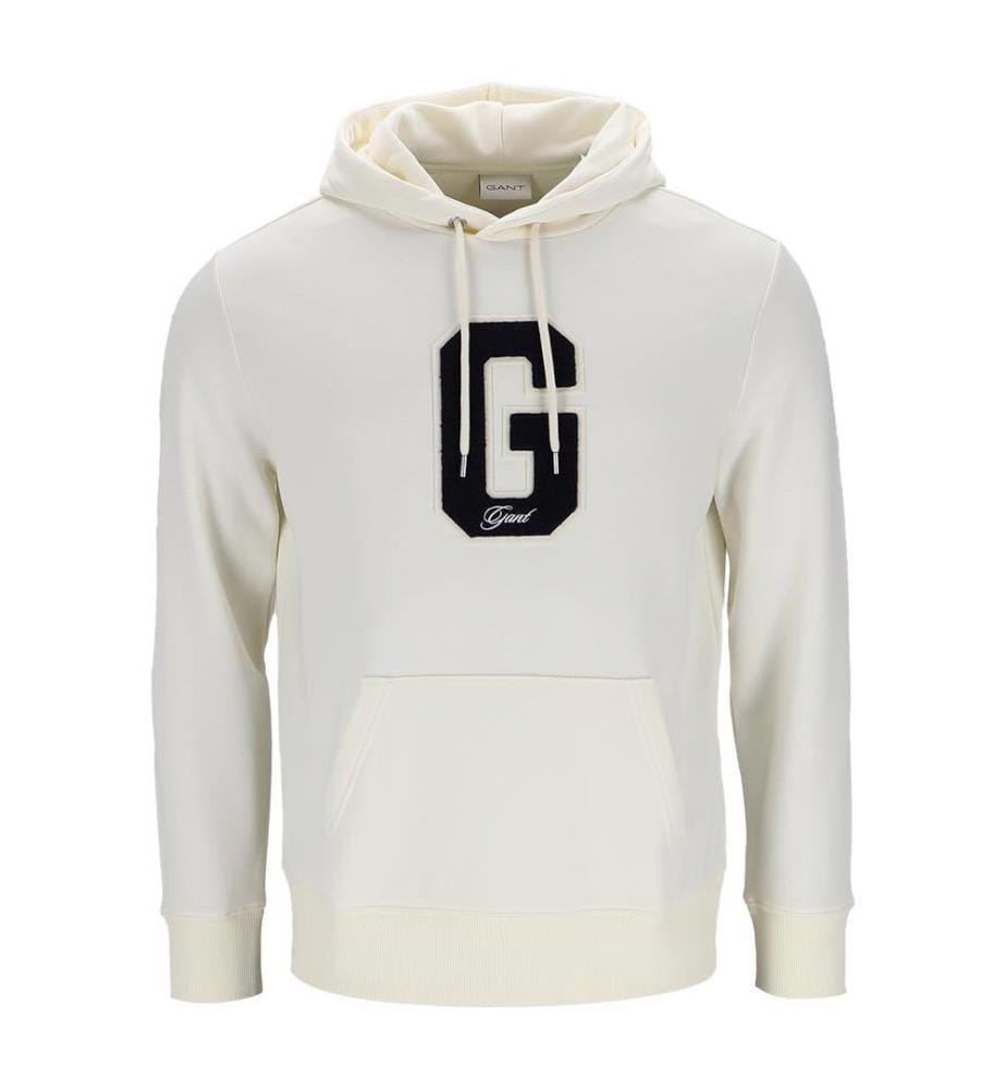 Sweat Badge Hoodie - Blanc