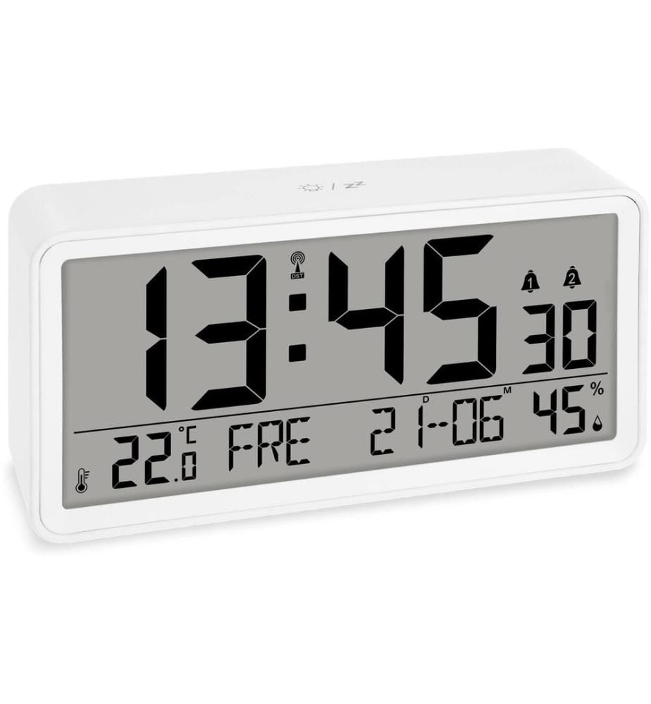 ADE - Horloge de bureau numérique Blanc