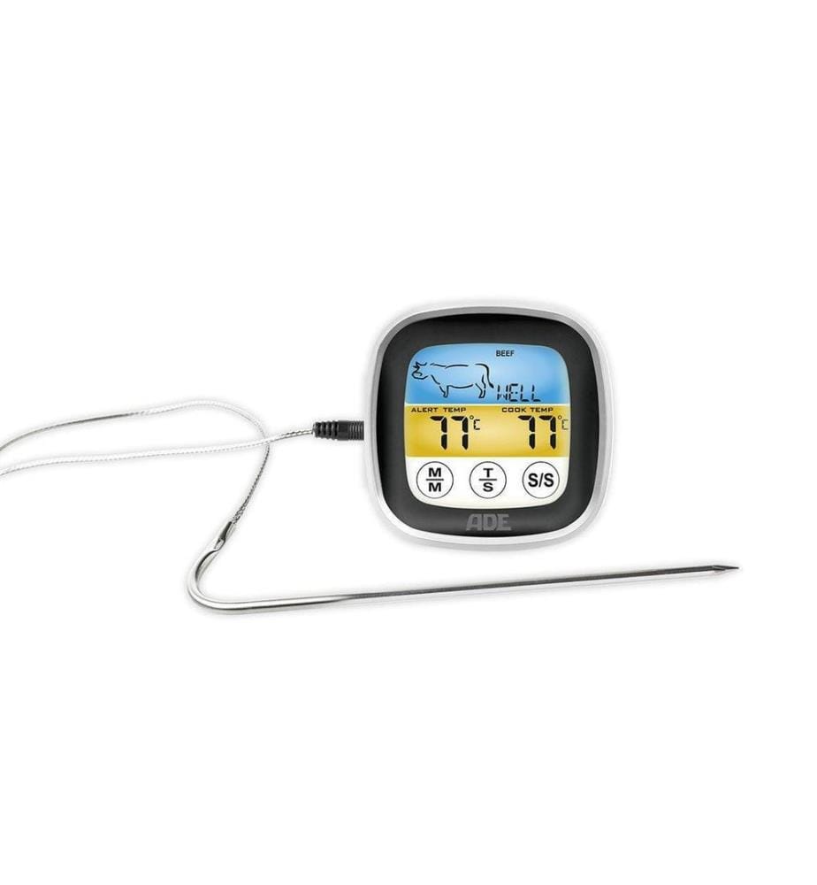 ADE - Thermomètre à rôti BBQ 1600 noir sur blanc