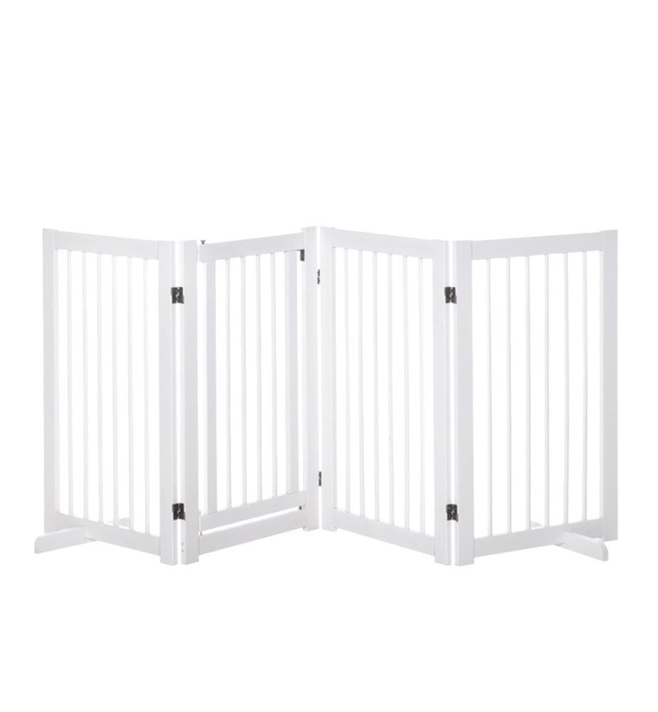 Barrière de sécurité chiens 91 cm Barrière de sécurité en bois Autonome