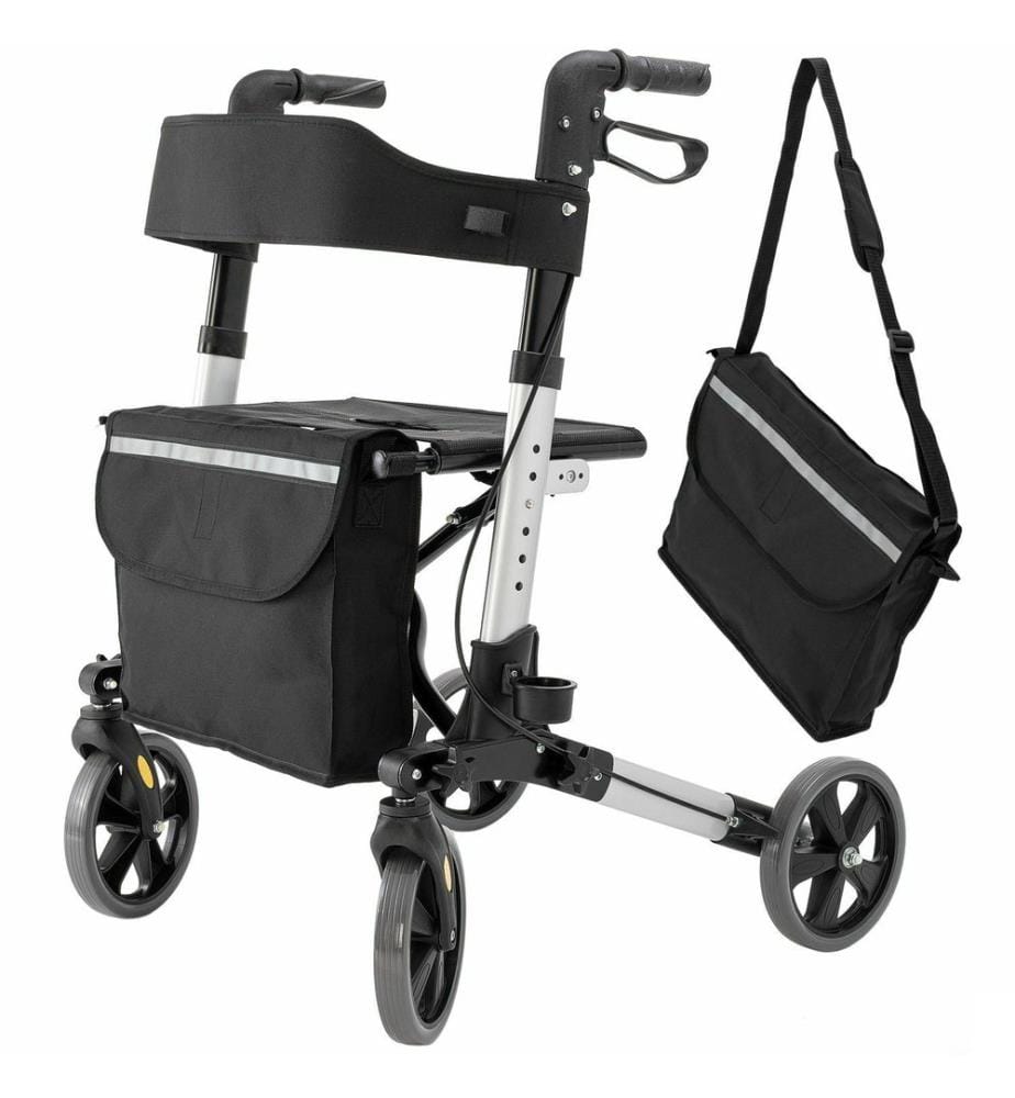 Déambulateur aide à la marche Alu jusqu'à 136kg sac pliable