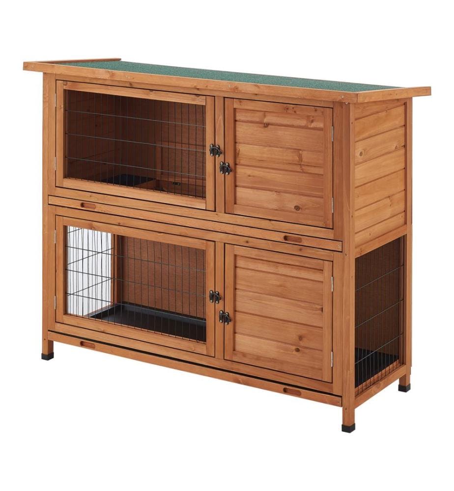 Clapier Falkenau Enclos pour petits animaux 104x122x50 cm Sapin