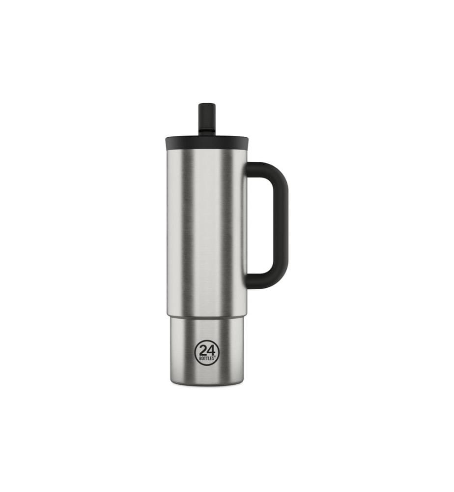 24BOTTLES - Gobelet isotherme Straw Cup 800 ml, Argenté