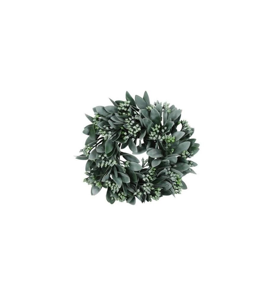 CHALET - Couronne d'eucalyptus S 23 cm, Vert