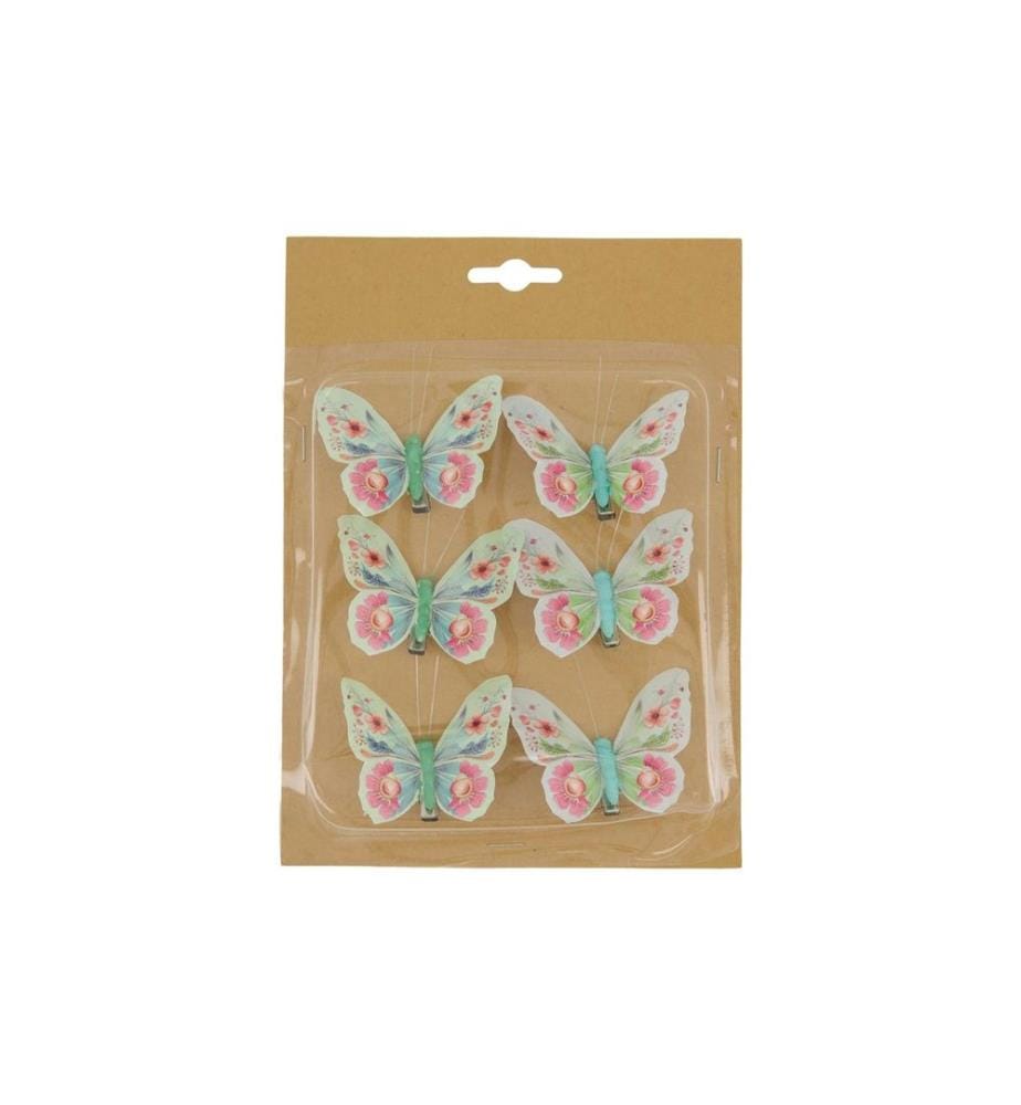 CHALET Chalet Set de Papillons 6pcs Farfalla
