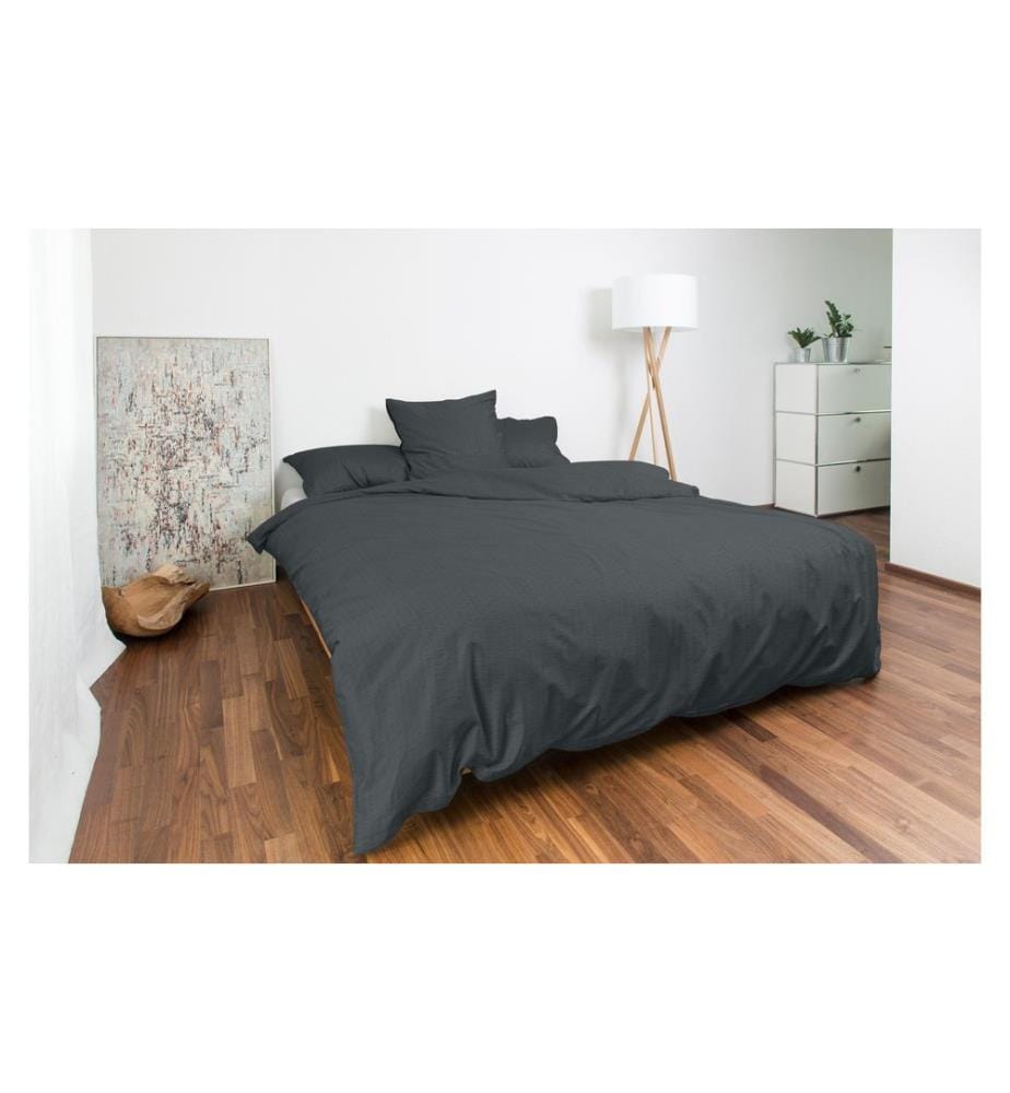 NIGHT FASHION - Housse de duvet Edi 200 x 210 cm, Anthracite