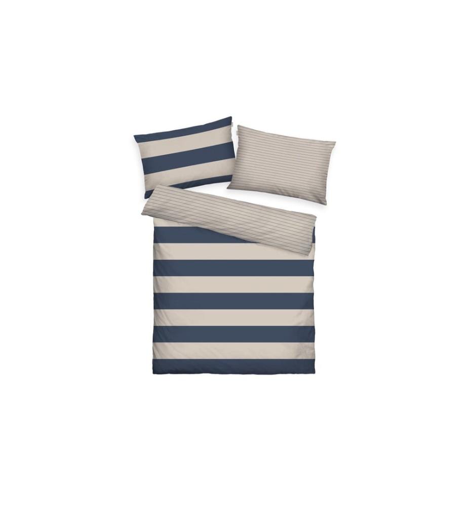 Tom Tailor - Garniture de lit Renforce 160 x 210 cm + 65 x 100 cm