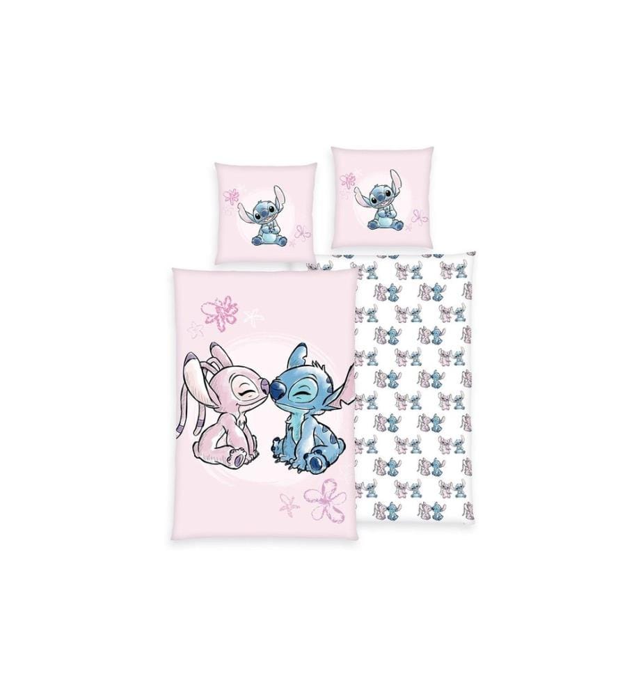 HERDING - Garniture de lit pour enfants Disney Stitch, 65/100+160/210 cm