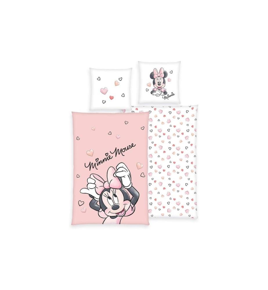 HERDING - Garniture de lit pour enfants Minnie Mouse, 65/100+160/210 cm
