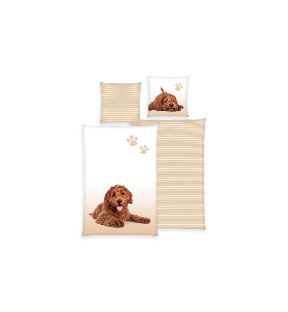 HERDING - Garniture de lit pour enfants Chiens YC, 65/100+160/210 cm