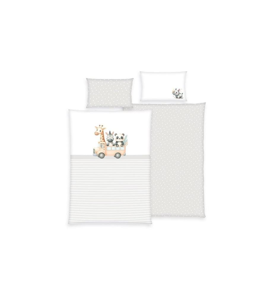 HERDING - Literie pour enfants Adventure Buddies 100 x 135 cm + 40 x 60 cm