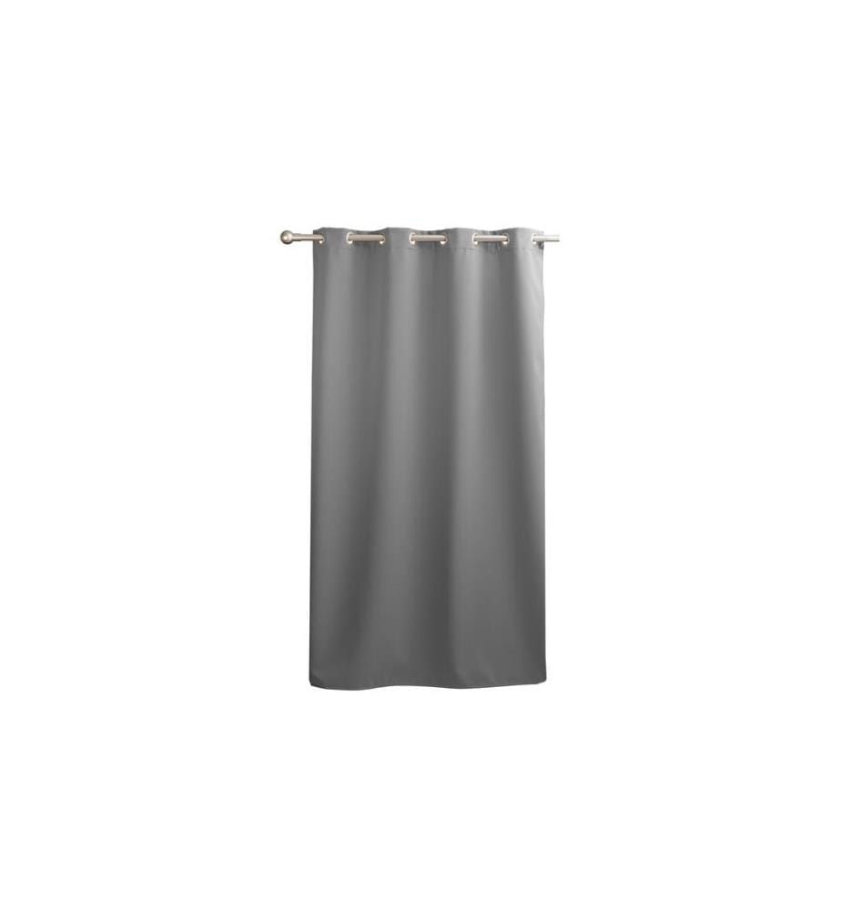CASA LEON - Rideau occultant avec illets 135 cm x 245 cm, Gris