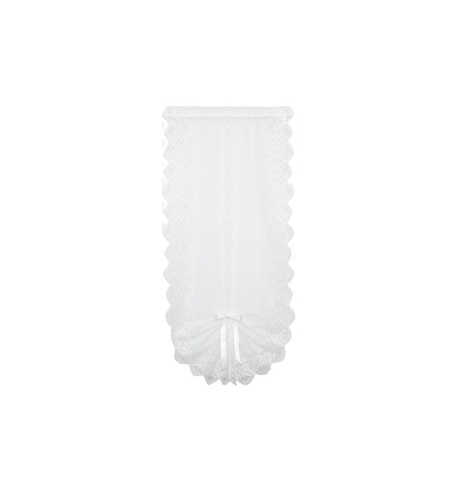 HUBATKA - Rideau de jour Queue d'aronde 45 cm x 90 cm, blanc