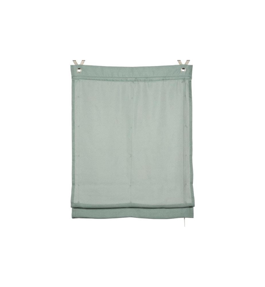 GARDINIA - Raffrollo Zen Silence Arcs, 80 x 140 cm, Vert