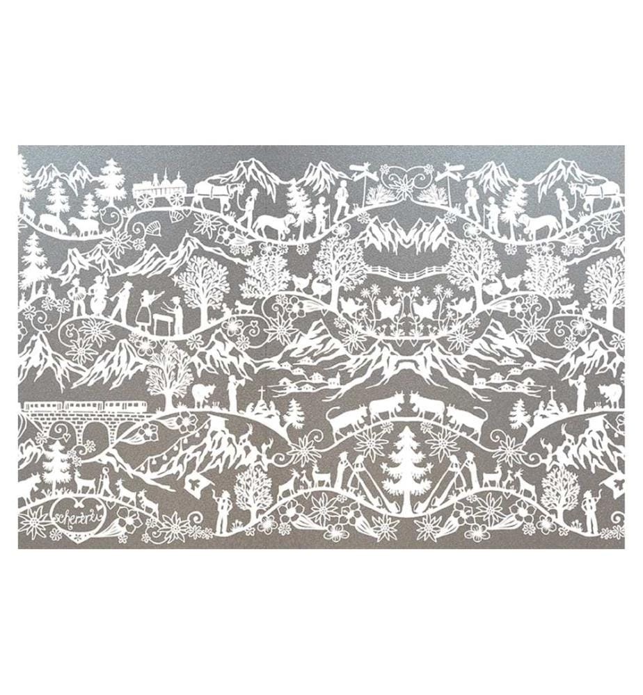 HUBATKA - Film de fenêtre Swissness 46 x 150 cm, Blanc