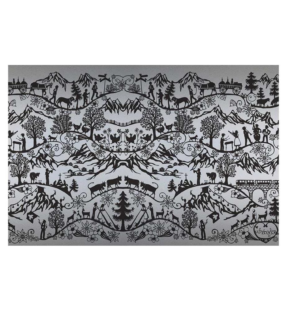 HUBATKA - Film de fenêtre Swissness 46 x 150 cm, Noir