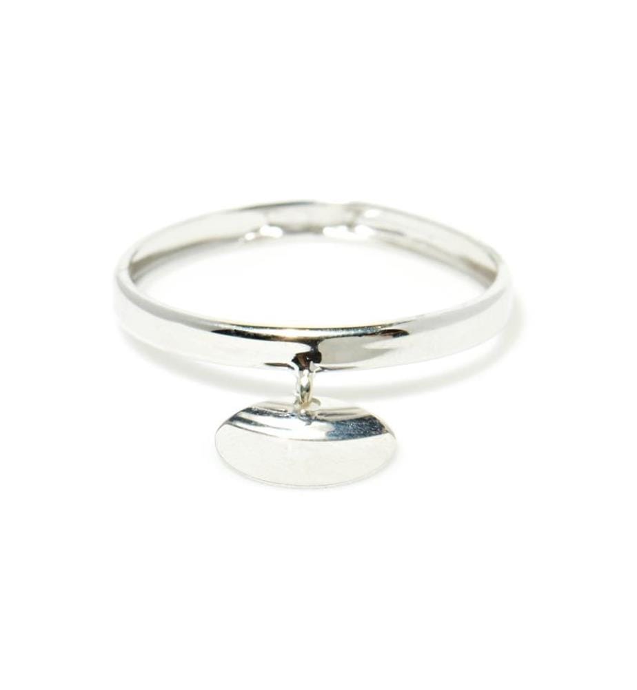 Bague Médaillon - Or Blanc 375/1000