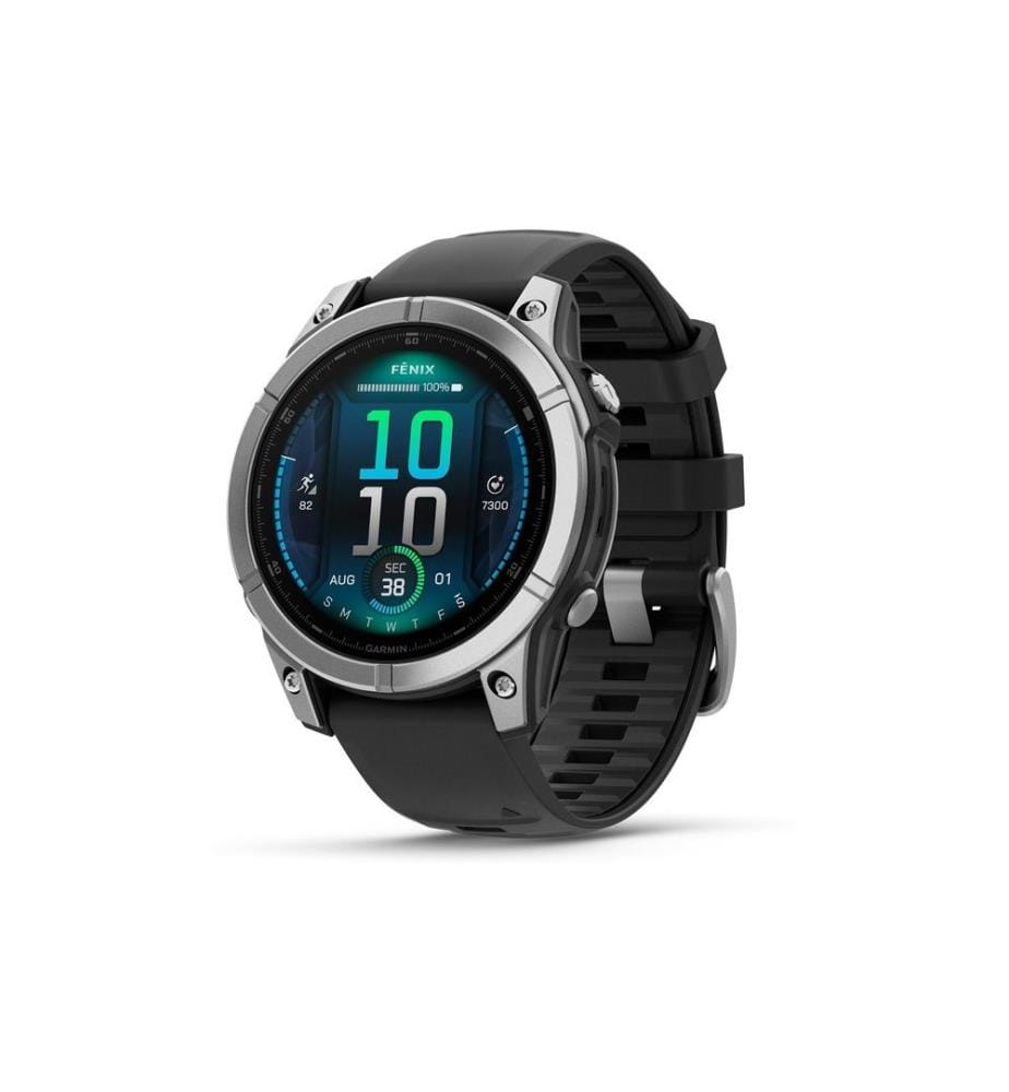 GARMIN - Montre de sport Fenix E, 47 mm Argent