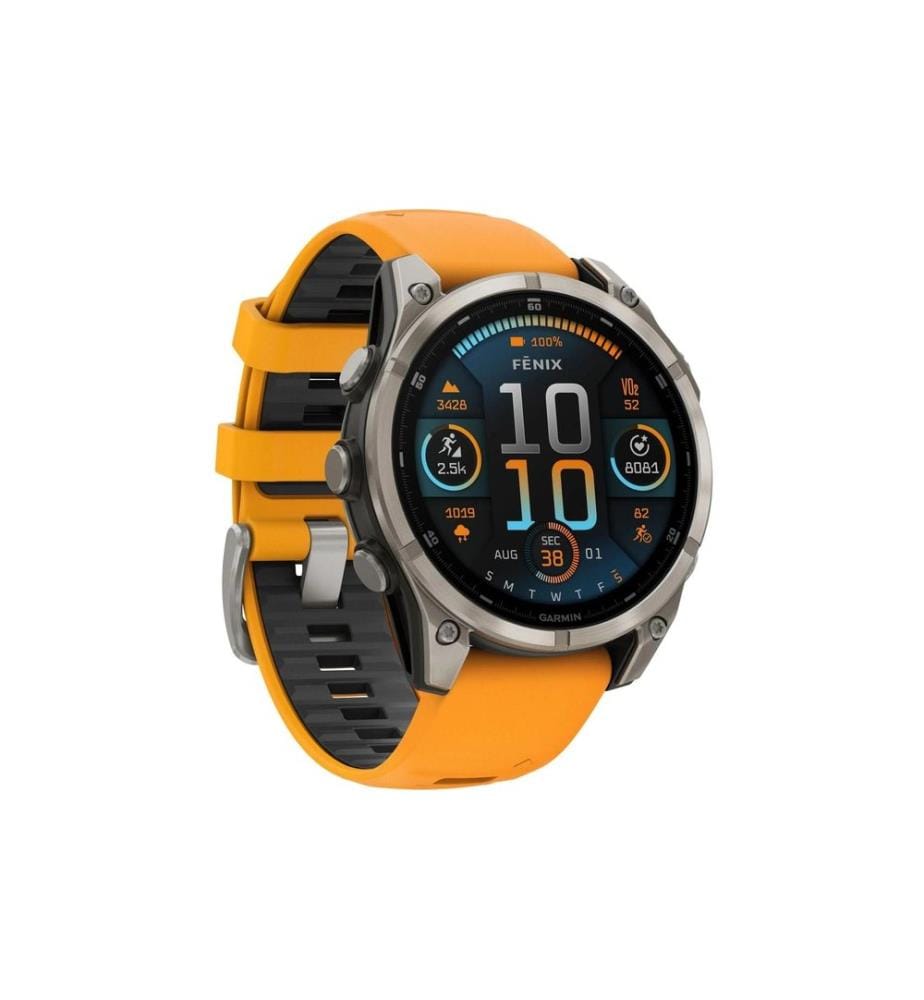 GARMIN - Montre de sport Fenix 8 AMOLED Sapphire, 47 mm Graphite/titane