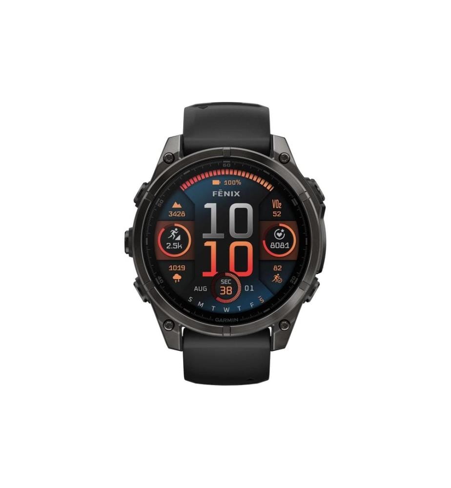 GARMIN - Montre de sport Fenix 8 AMOLED Sapphire, 47 mm Noir/titane