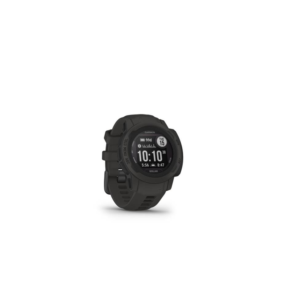 GARMIN - Montre de sport Instinct 2S Solar, Anthracite/Noir