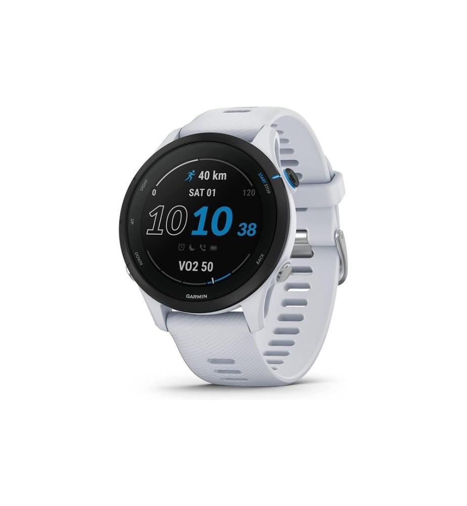 GARMIN - Montre de sport GPS Forerunner 255 Music Blanc/Blanc