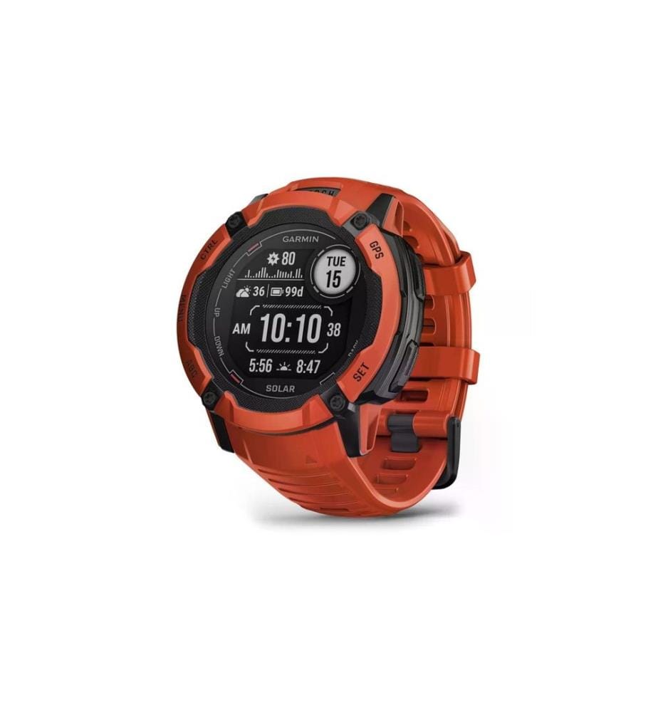 GARMIN - Montre de sport Instinct 2X Solar Flame Red