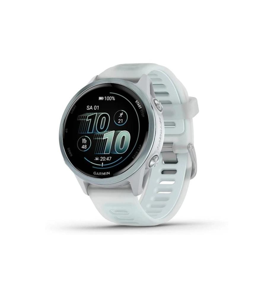 GARMIN - Montre de sport Forerunner 570 42 mm Blanc pierre / Cloud Blue