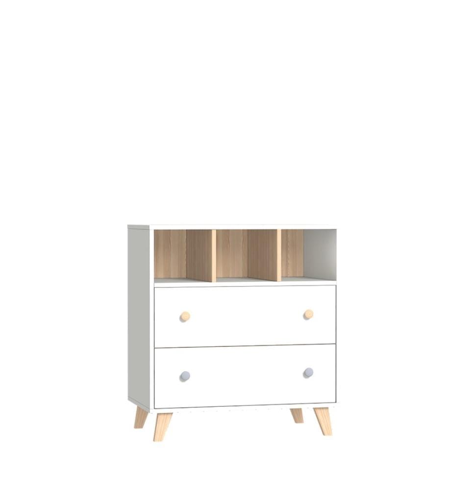 Colette Commode avec plan à langer blanc