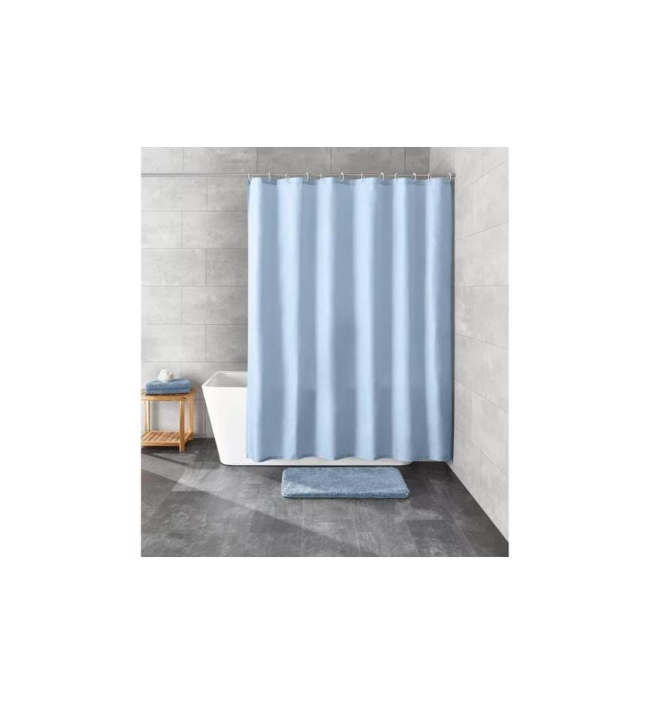 KLEINE WOLKE - Rideau de douche Kito 120 x 200 cm, Azur