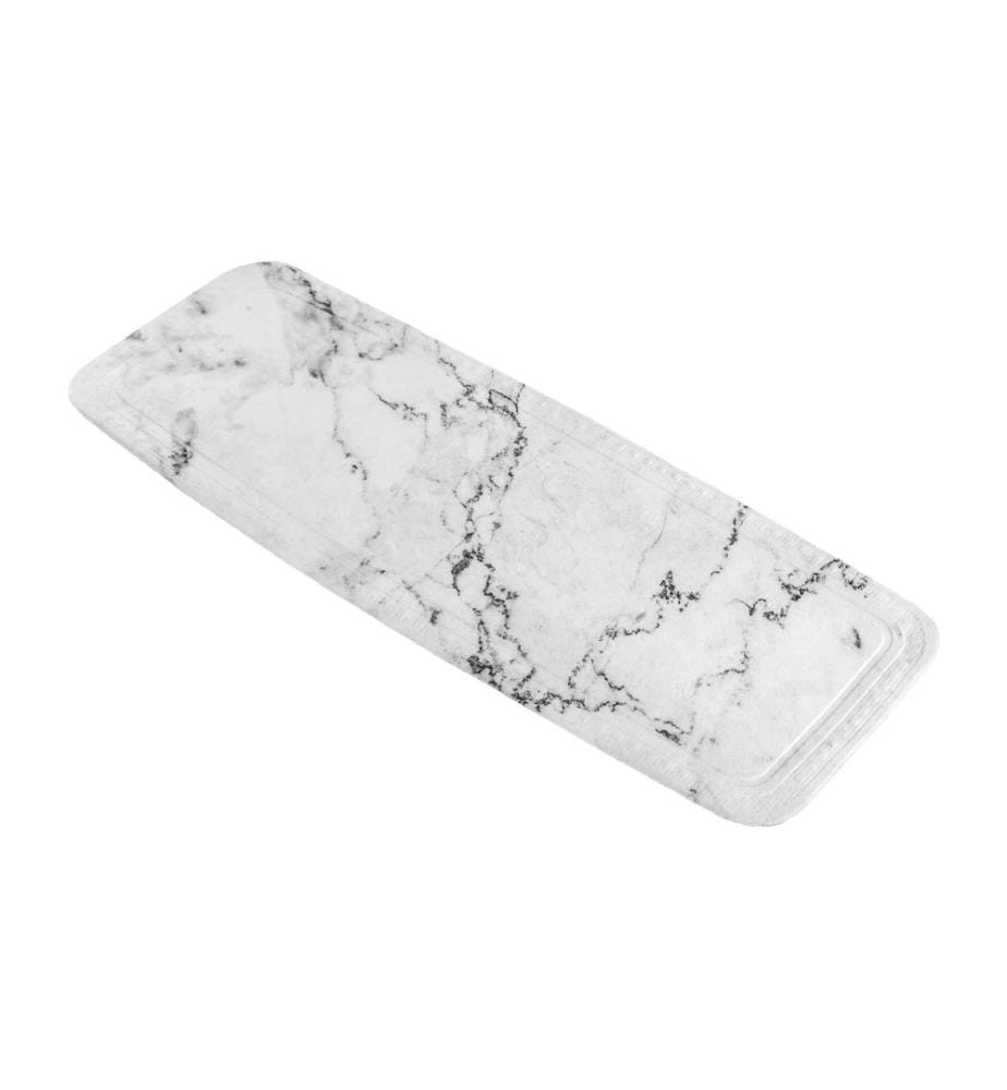 KLEINE WOLKE - Revêtement de baignoire Marble 36 x 92 cm, Marbre gris/Blanc