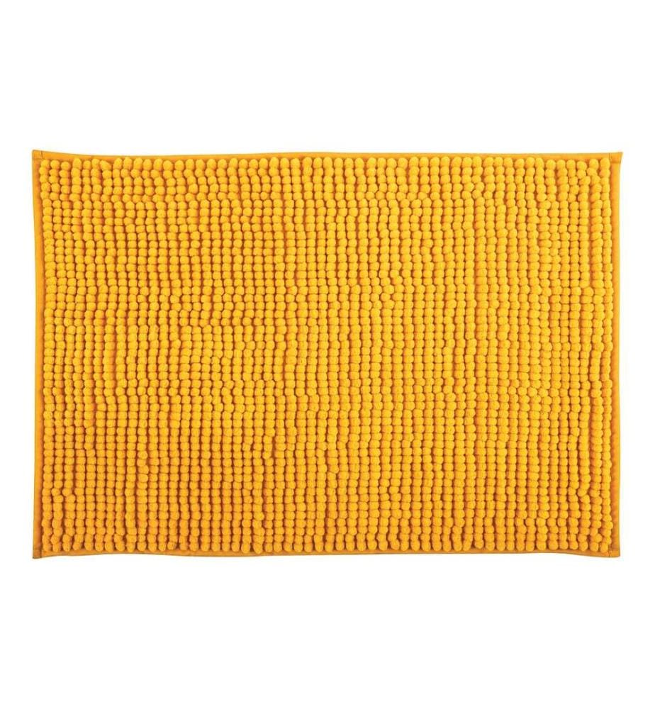 MSV - Tapis de bain Chenille 40 x 60 cm, Safran