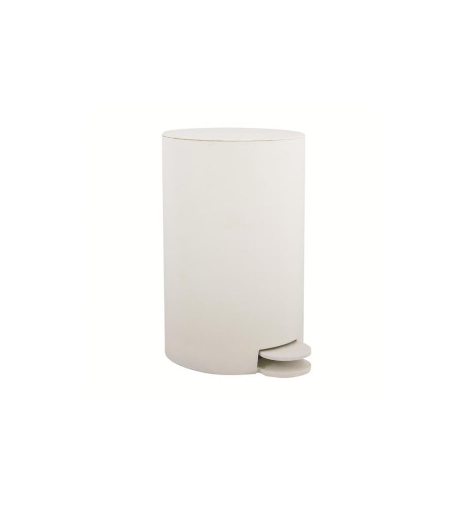 MSV - Poubelle à pédale Osaki 3 l, Blanc