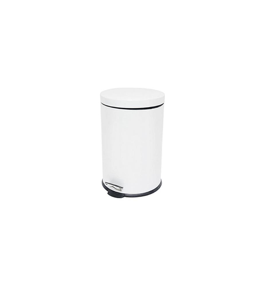 MSV - Poubelle à pédale 20 l, Blanc