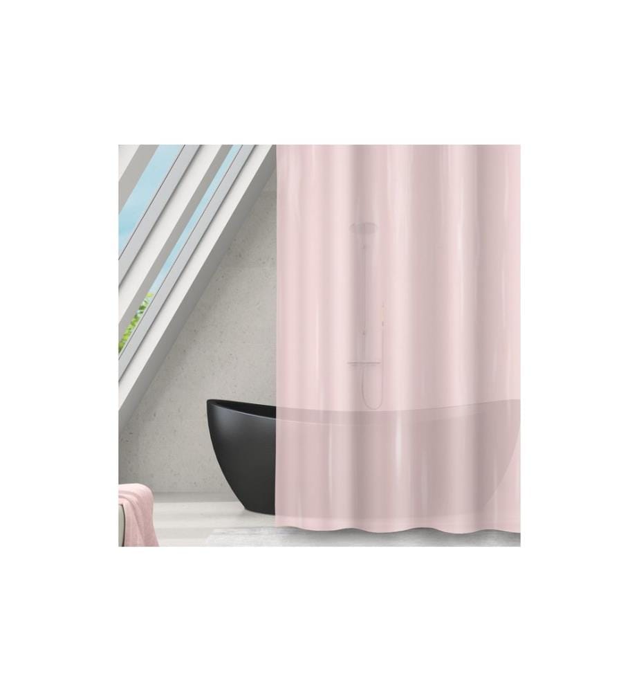 MSV - Rideau de douche Romana 180 x 180 cm, Rose