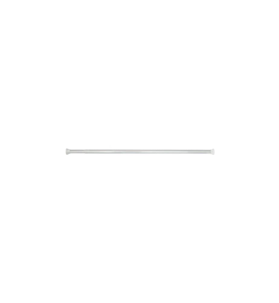 SPIRELLA - Tringle pour rideau de douche Crète bright, 125/220 x 3.5 cm, Argenté