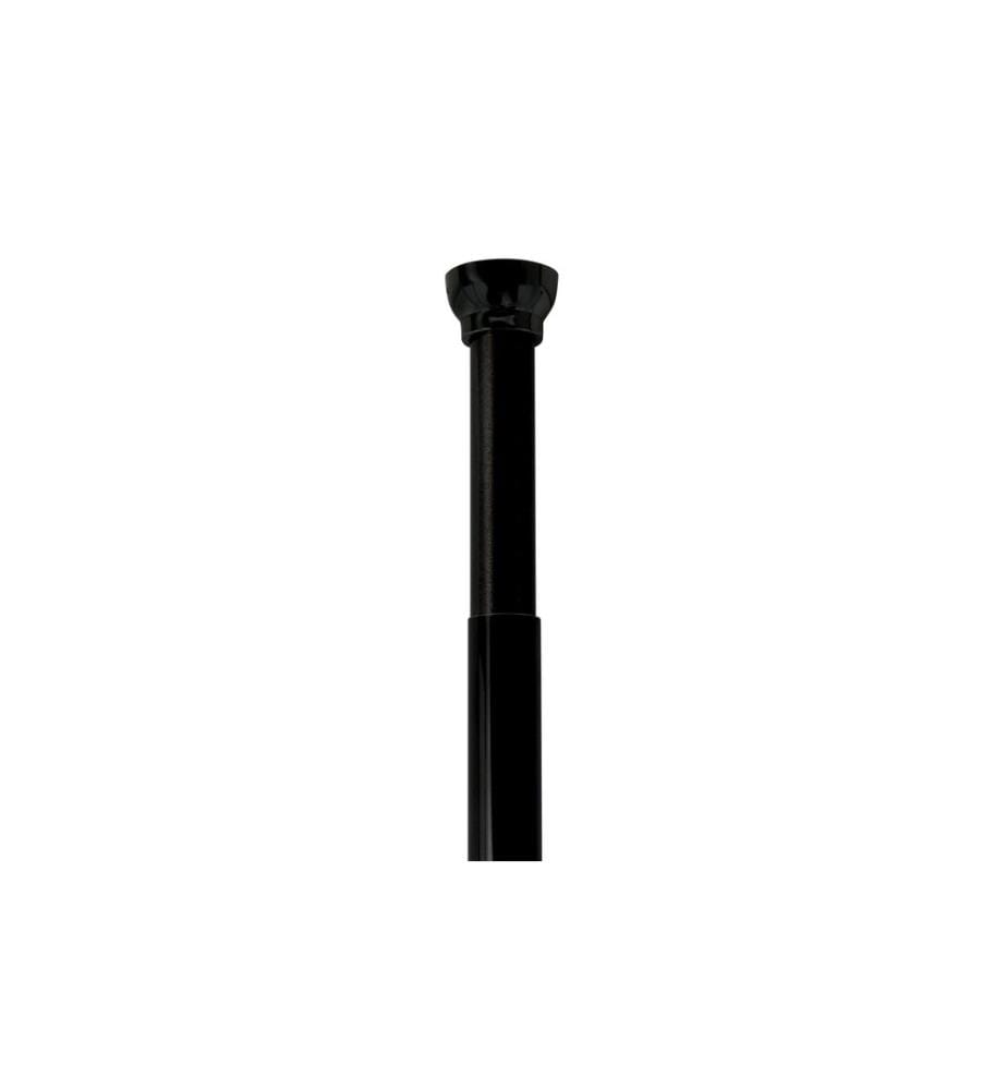 SPIRELLA - Tringle pour rideau de douche Kreta 75/125 x 2.1 cm, Noir mat