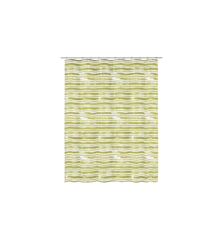 KLEINE WOLKE - Rideau de douche Raia 180 x 200 cm, Vert
